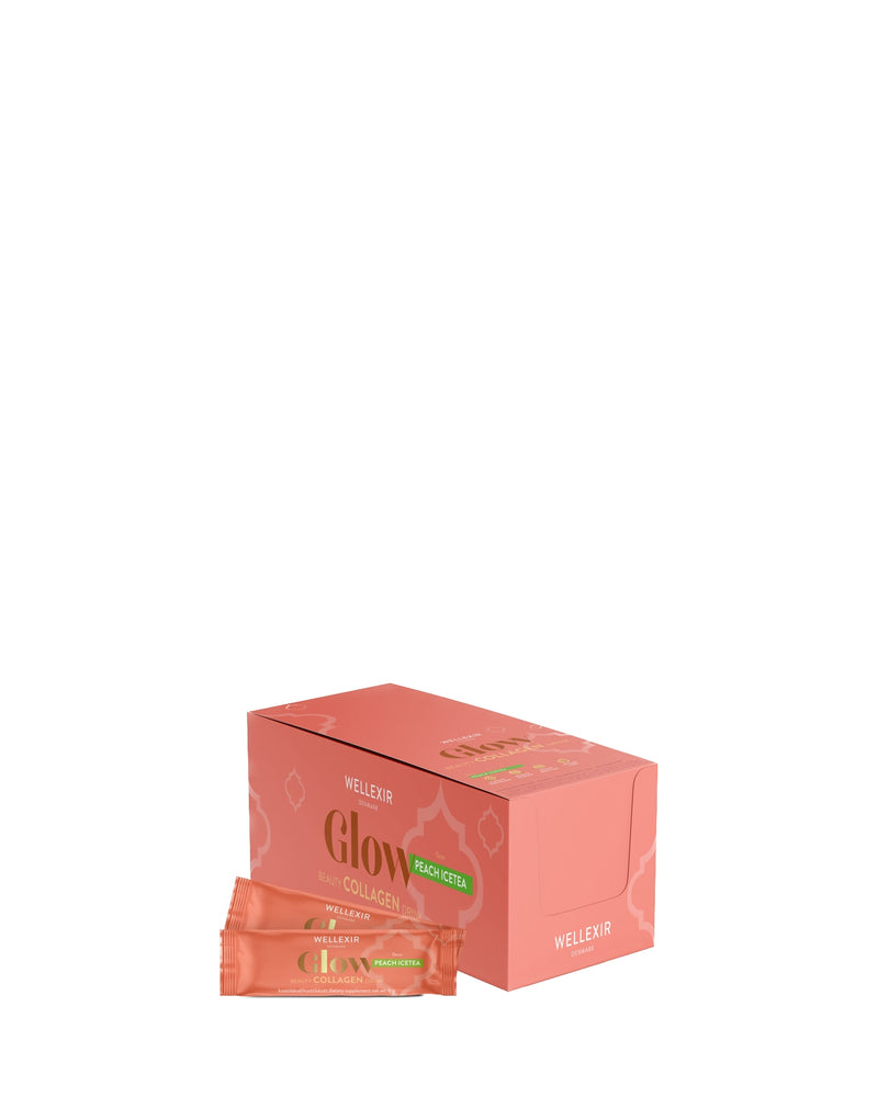 Wellexir Glow Beauty Drink Peach Ice Tea 50 x 6 g