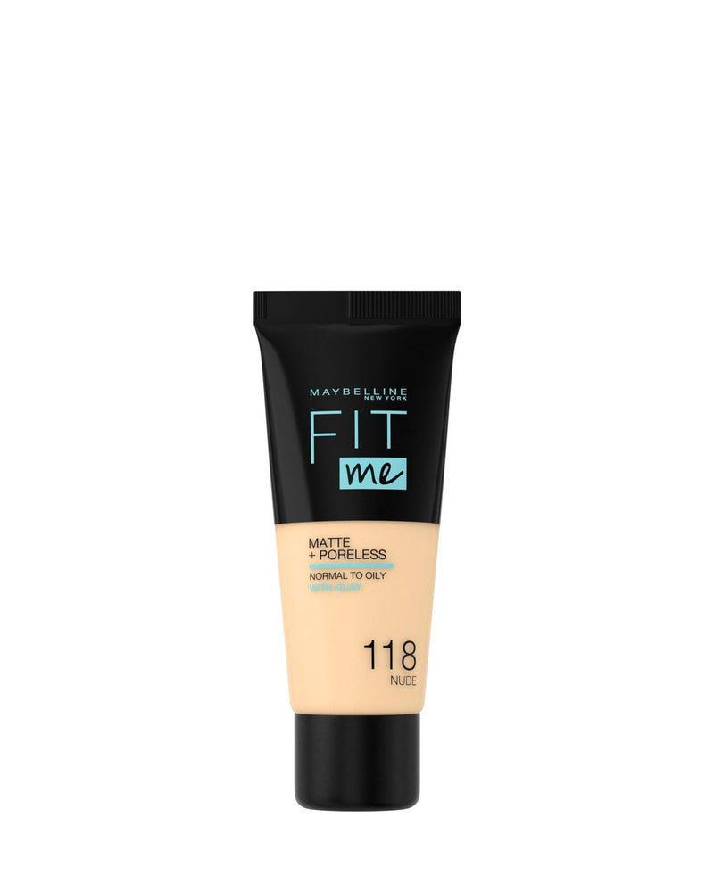 Maybelline Fit Me Matte + Poreless Foundation 118 Nude 30 ml