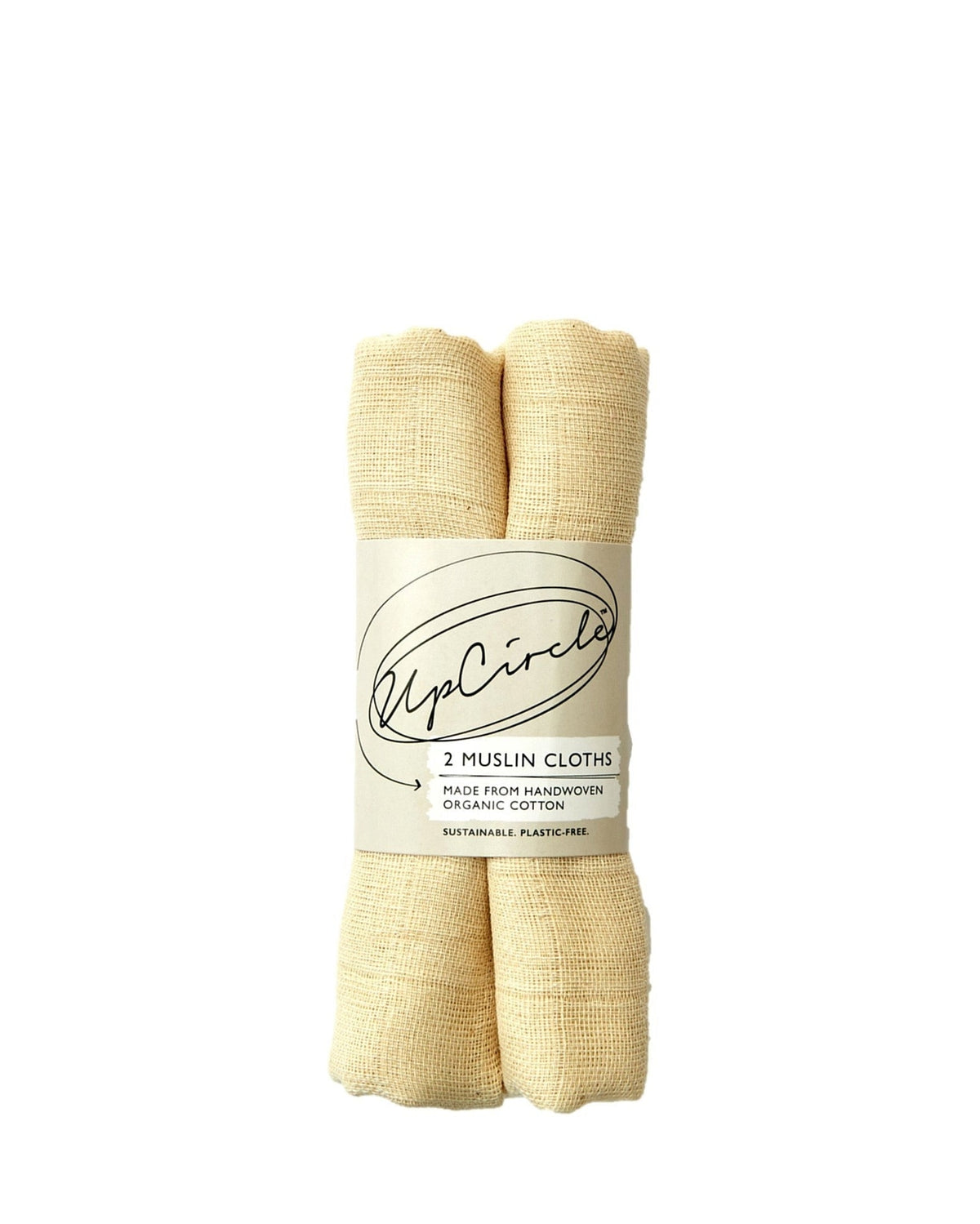 UpCircle Organic Muslin Cloths, 2 stk (25 x 25 cm)