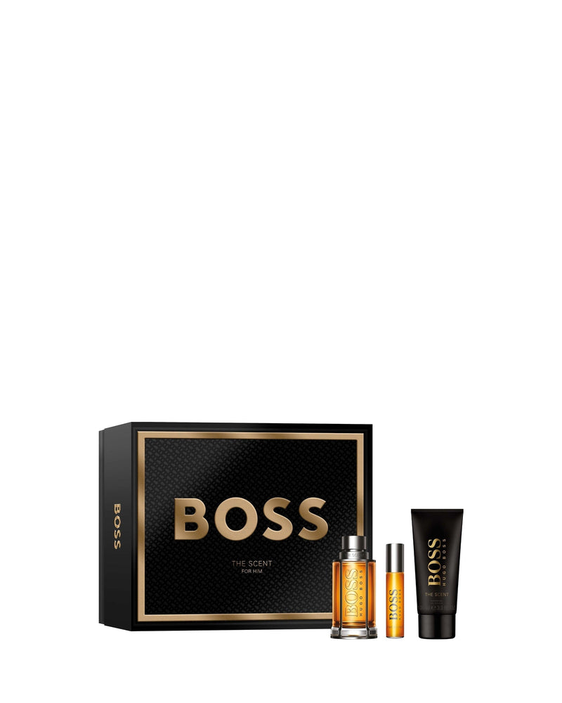 Hugo Boss Boss The Scent Gaveæske: EDT 100 ml, Shower Gel 100 ml og EDT 10 ml