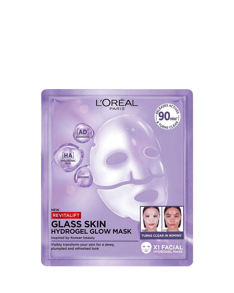 L'Oréal Paris Revitalift Glass Skin Hydrogel Maske, 1 stk 25 g