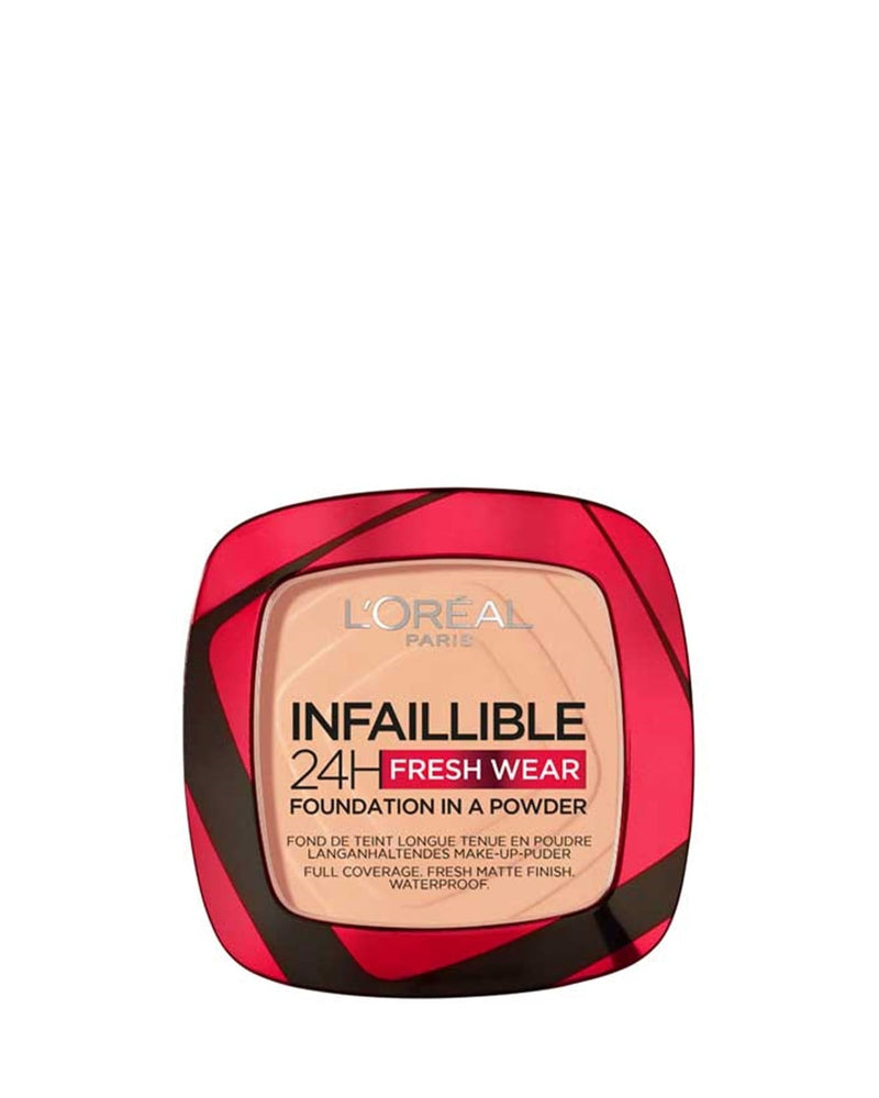 L'Oréal Infaillible 24H Fresh Wear Foundation in a Powder 245 Golden Honey 9 g