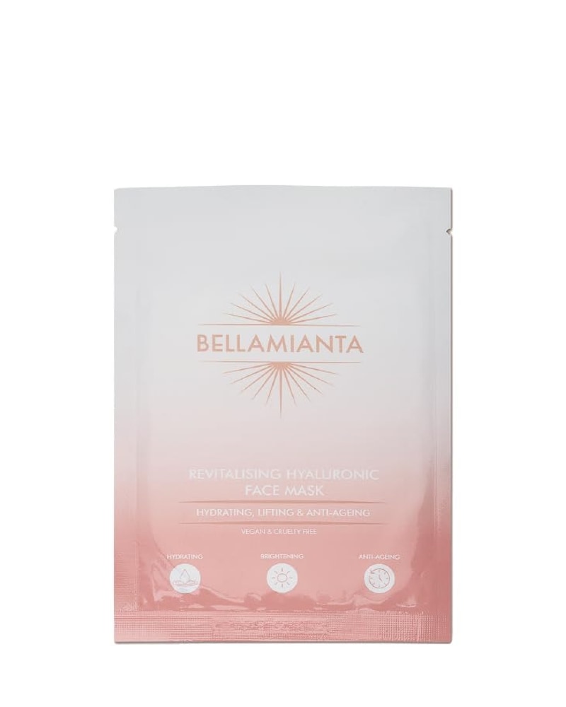 Bellamianta Revitalising Hyaluronic Face Mask, 3 stk