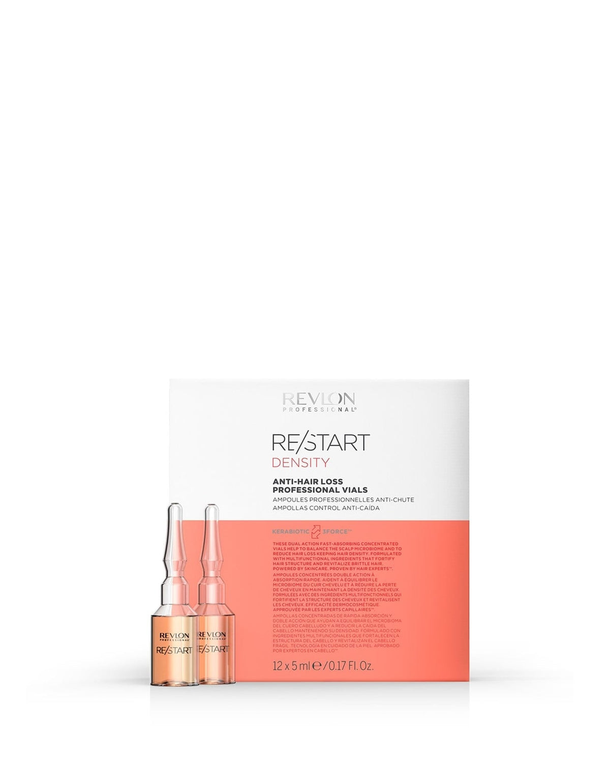 REVLON PRO RE/START Density Anti-Hair Loss Professional Vials 12 x 5 ml