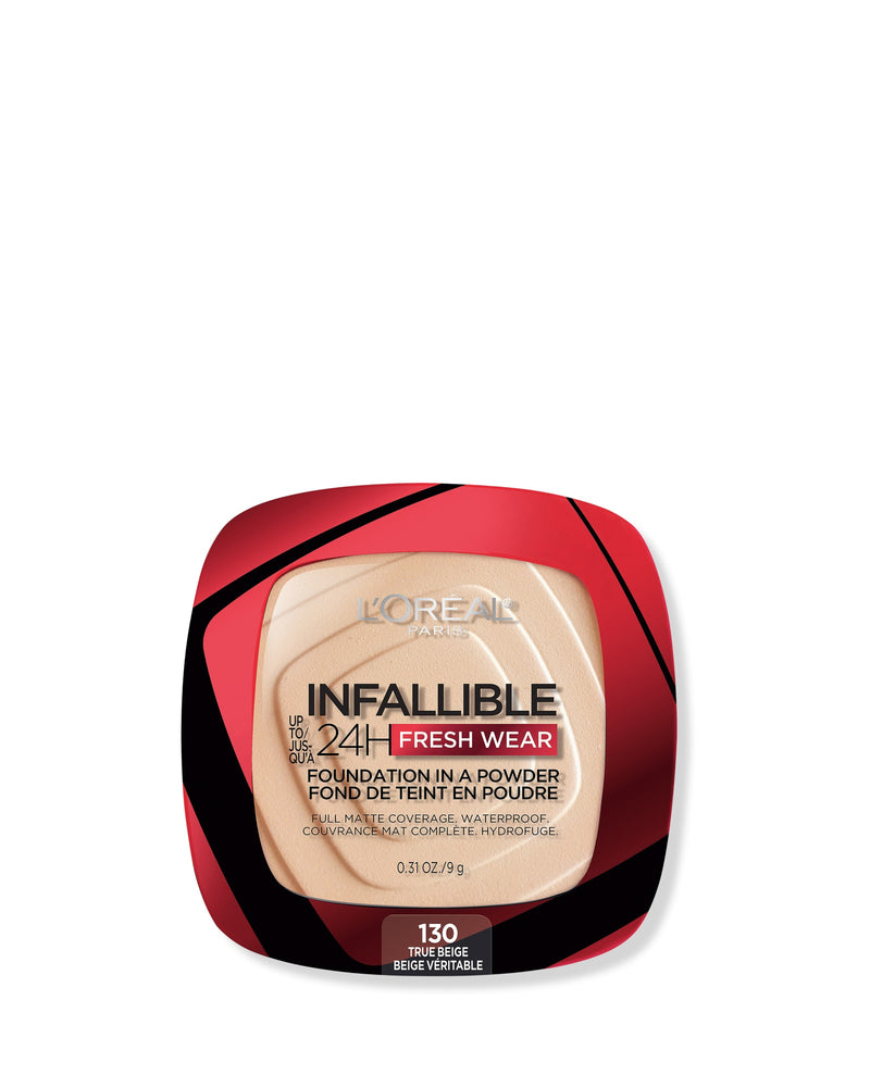 L'Oréal Infaillible 24H Fresh Wear Foundation in a Powder 130 True Beige 9 g