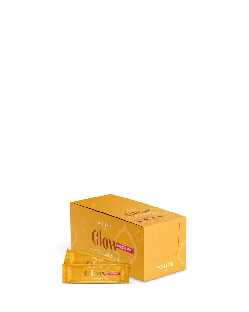 Wellexir Glow Beauty Drink Passionsfrugt, 50 breve