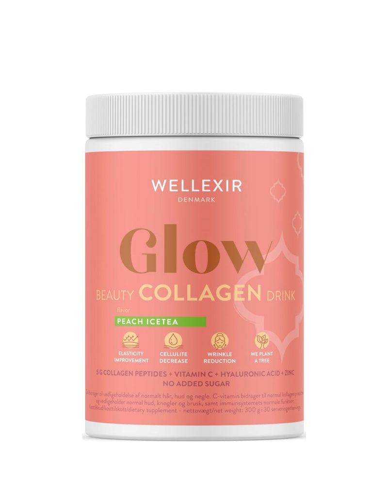 Wellexir Glow Beauty Drink Peach Ice Tea 360 g